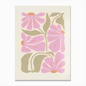 Pink Flowers 7 Canvas Print