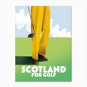 Scotland For Golf Canvas Print