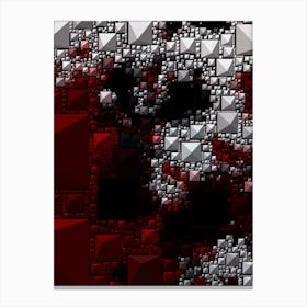 Red Squares 1 Canvas Print