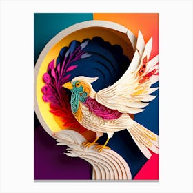 Bird In A Bowl-Reimagined Canvas Print