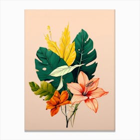 Tropical Flowers 7 Canvas Print