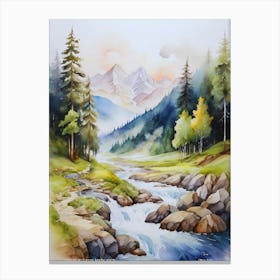 mountain forest landscape.usa 1 Canvas Print