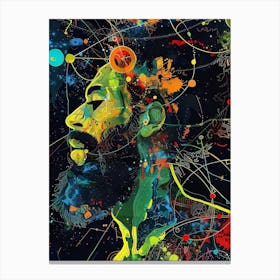 Dj Elvis Style Abstract Canvas Print