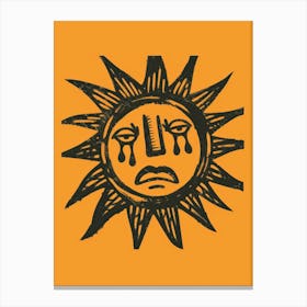 Sun With Tears Canvas Print