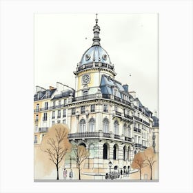 Paris Building Canvas Print