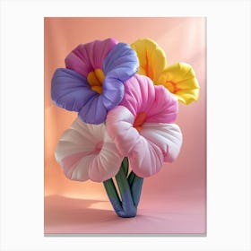 Dreamy Inflatable Flowers Wild Pansy 1 Canvas Print