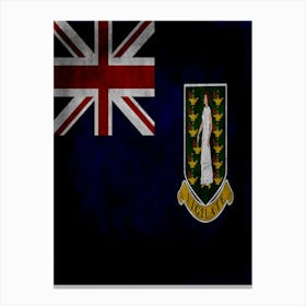 Virgin Islands Uk Flag Texture Canvas Print