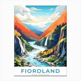 New Zealand Fiorland National Park Canvas Print