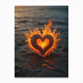 Heart Of Fire 32 Canvas Print