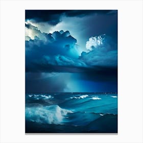 Stormy Weather Waterscape Photography 1 Canvas Print