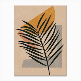 Palm Boho Plant Canvas Print