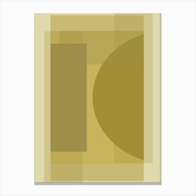 ECLIPSE- Geo Yellow Tonal Graphic , Art Deco Art Print Canvas Print