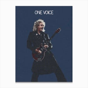 One Voice Brian May Canvas Print