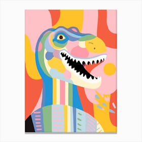 Colourful Dinosaur Plateosaurus 3 Canvas Print