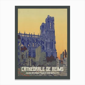 Reims Cathedral Canvas Print