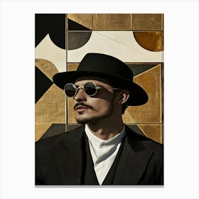 Man In A Hat 4 Canvas Print