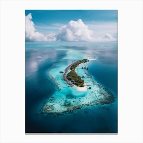 Island Resort In The Maldives Canvas Print