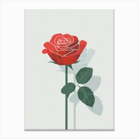 Rose In Raster Canvas Print