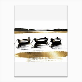 Three Boats Canvas Print Canvas Print