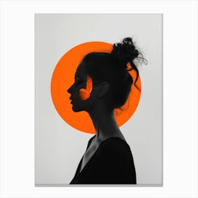 Silhouette Of A Woman 84 Canvas Print