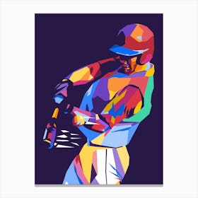 Baseball Player Canvas Print