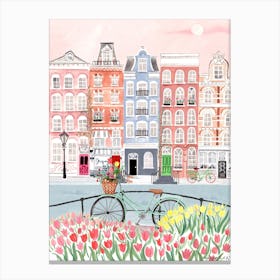 Amsterdam Spring Bloom Canvas Print