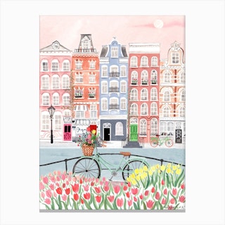 Amsterdam Spring Bloom Canvas Print
