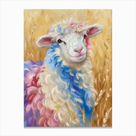 Sheep In The Field Canvas Print