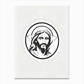 Jesus Face 3 Canvas Print