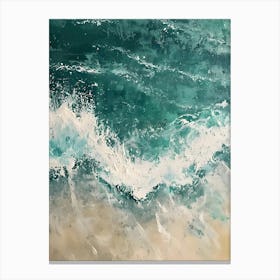 Ocean Crashing Waves Canvas Print