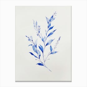 Blue Watercolor Painting 4 Canvas Print