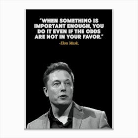 Elon Musk Quote 1 Canvas Print