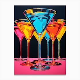 Pop Art Vivid Martini 2 Canvas Print
