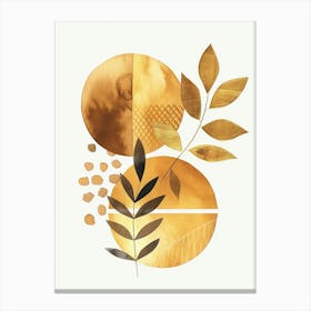 Golden Leaves Canvas Print