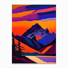 Mountain Rainbow Sunrise Canvas Print