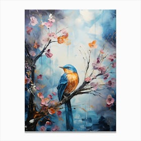 Whimsical Watcher A Bird S Perch Canvas Print