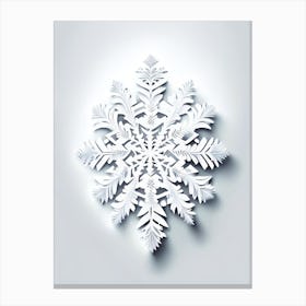 Frozen, Snowflakes, Marker Art 4 Canvas Print