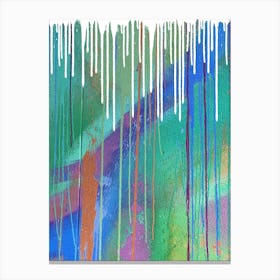 Drips Of Color Canvas Print