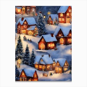 Christmas Village Canvas Print