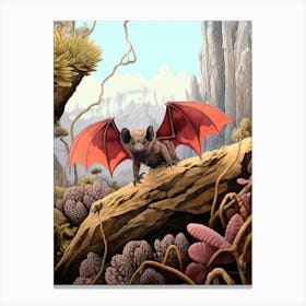 Kuhls Pipistrelle Bat Vintage Illustration 3 Canvas Print