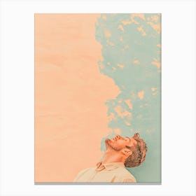 Man Sleeping In The Water Canvas Print