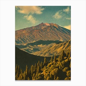 Teide National Park Spain Vintage Poster Canvas Print
