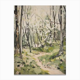 Grenn Trees In The Woods 1 Canvas Print