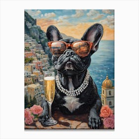 Frenchies Drink 15 Canvas Print