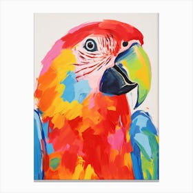 Colourful Bird Painting Parrot 3 Canvas Print