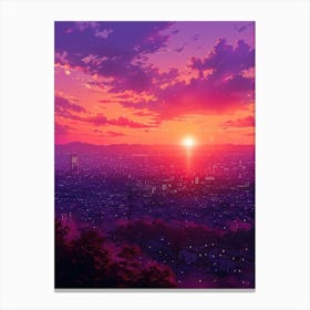 Sunset City Canvas Print