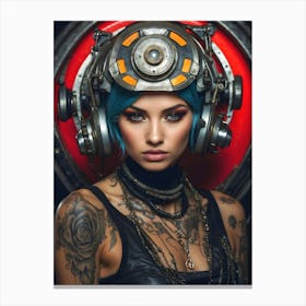 Steampunk Girl Canvas Print