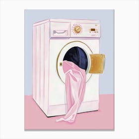 Pink Washing Machine 1 Canvas Print