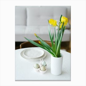 Easter Table Setting 4 Canvas Print
