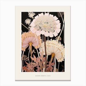 Flower Illustration Queen Annes Lace 8 Poster Canvas Print